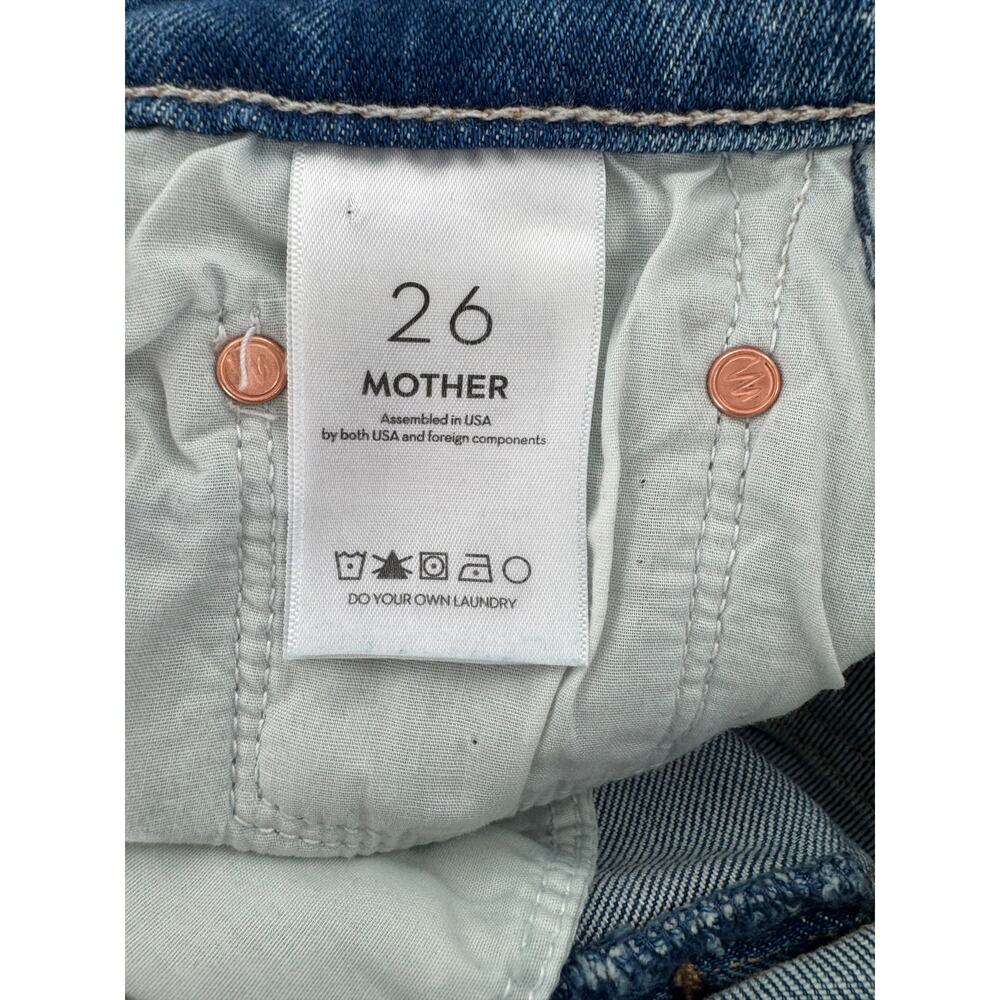 Mother Jeans The Newbie Ankle Mid Rise Straight Denim Hokey Pokey 26 - Picture 8 of 10